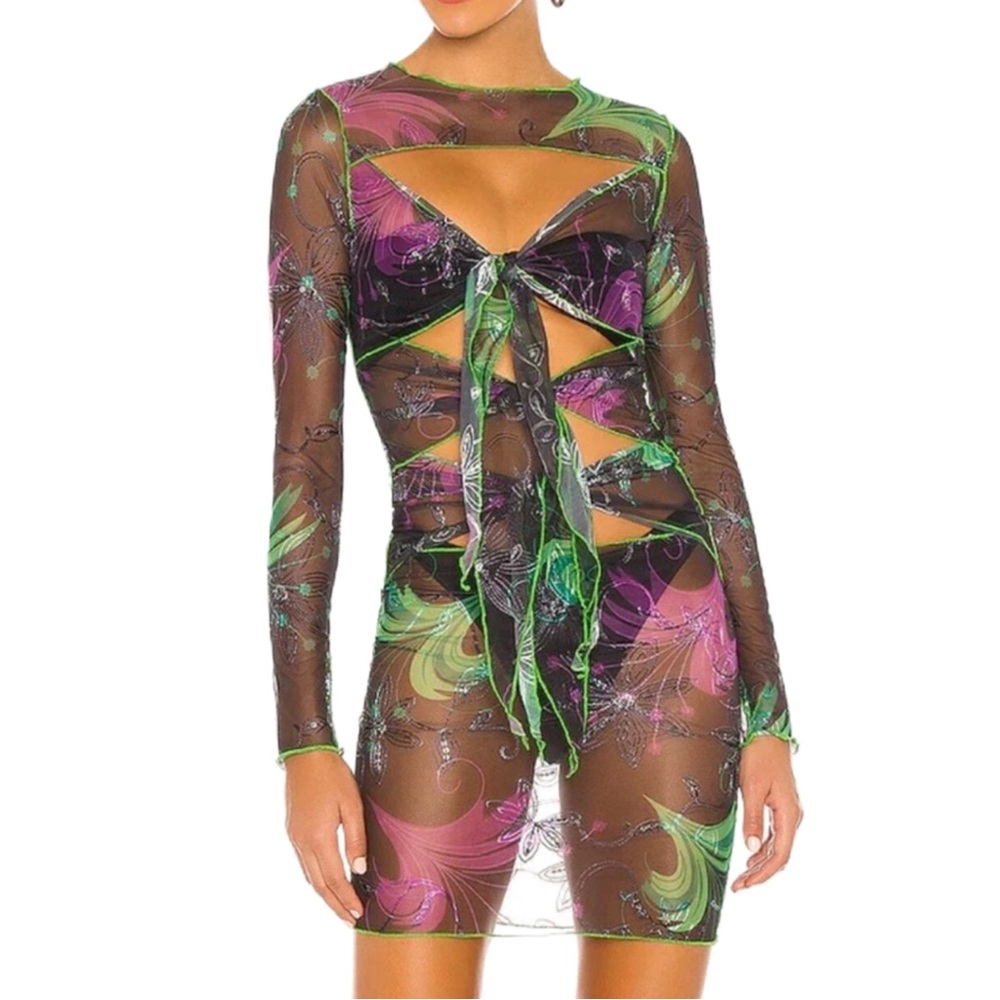 Brand New Kim Shui Multi Tie Mesh in Black
